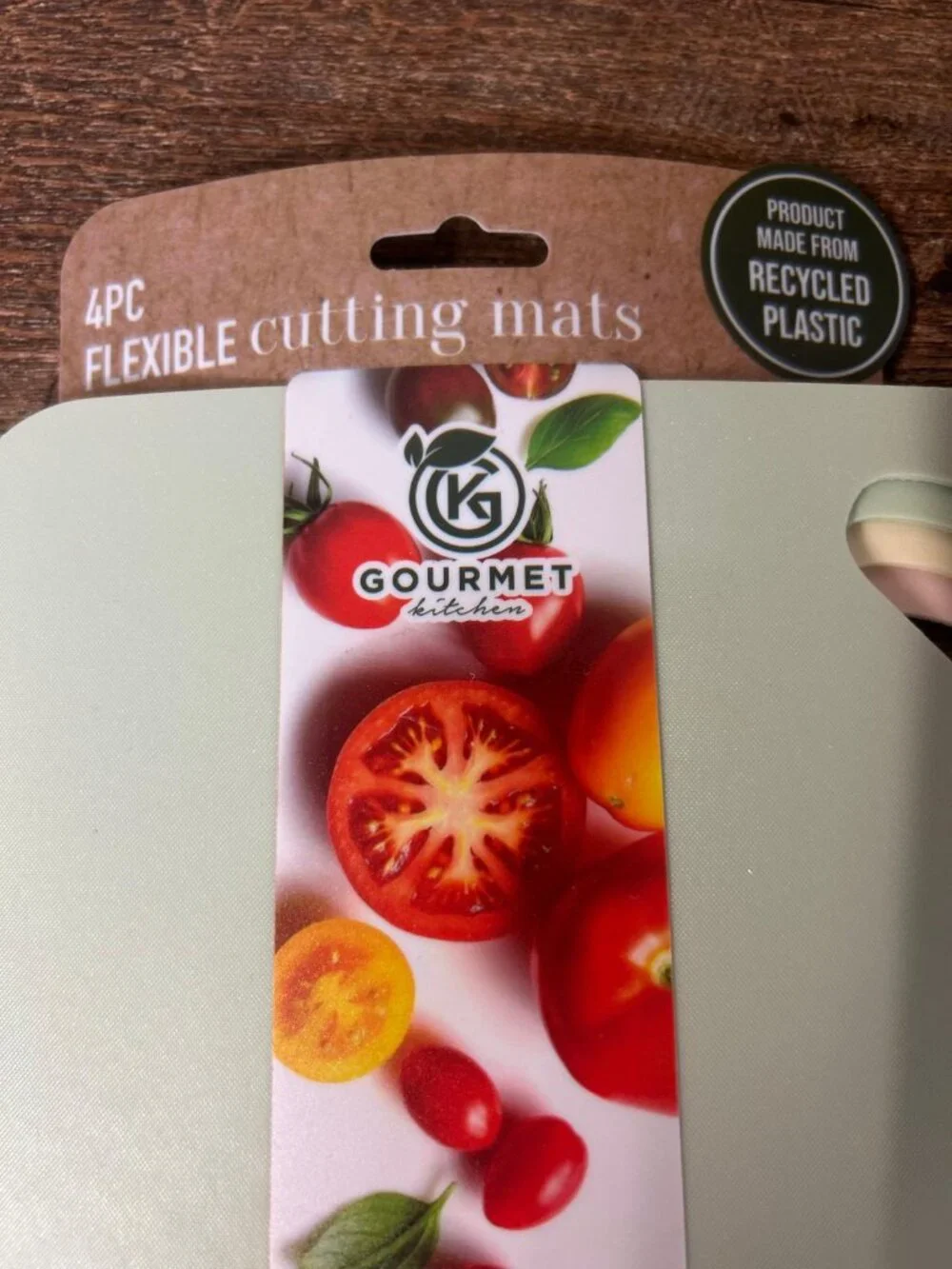 Set of 4 Flexible Cutting Mats BPA Free Non Toxic Multi-Color 11.5x15